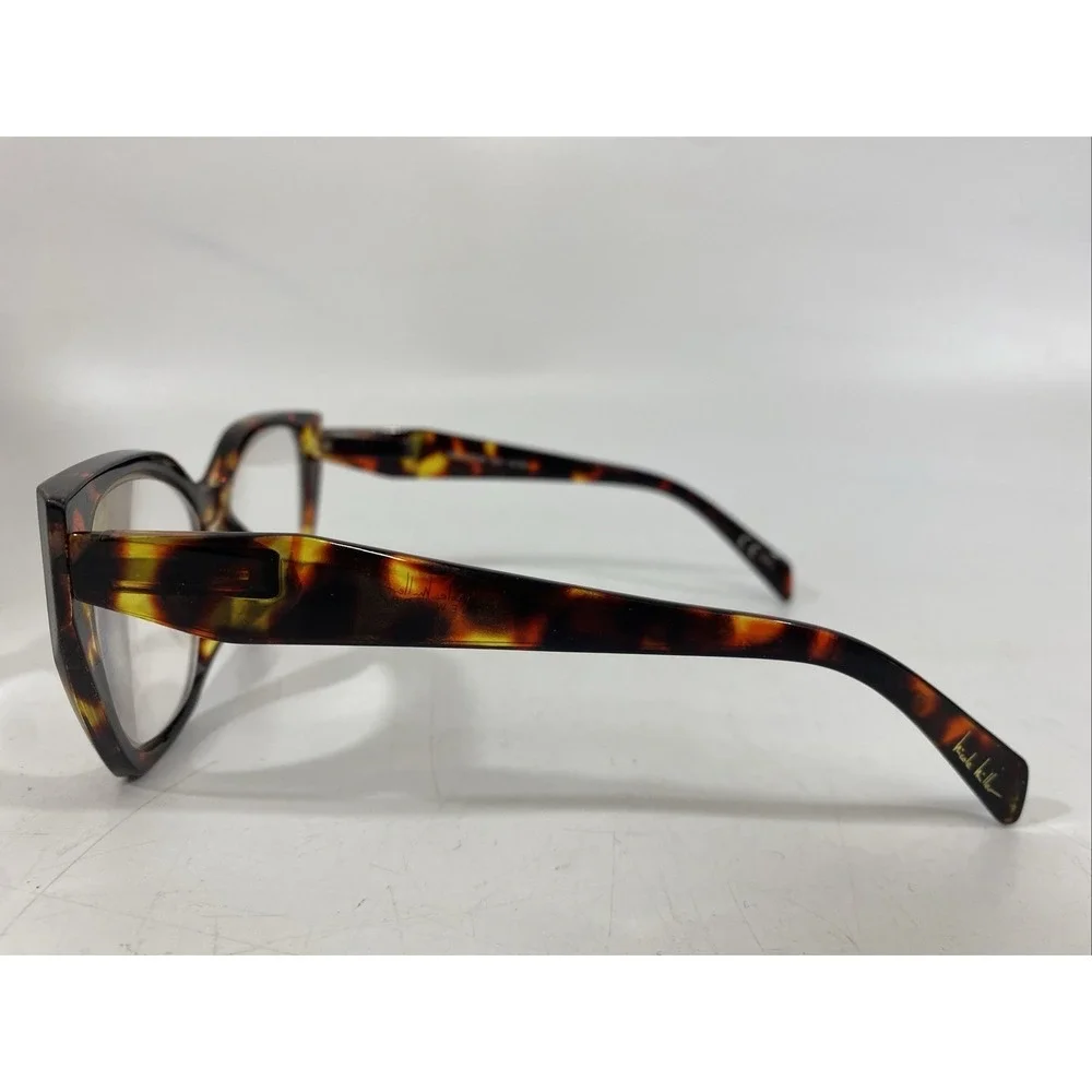 Nicole Miller Readers CatEye Glasses NM326  +2.50 Chunky Brown Acetate‎ Tortoise